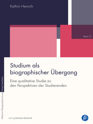 cover image of Studium als biographischer Übergang